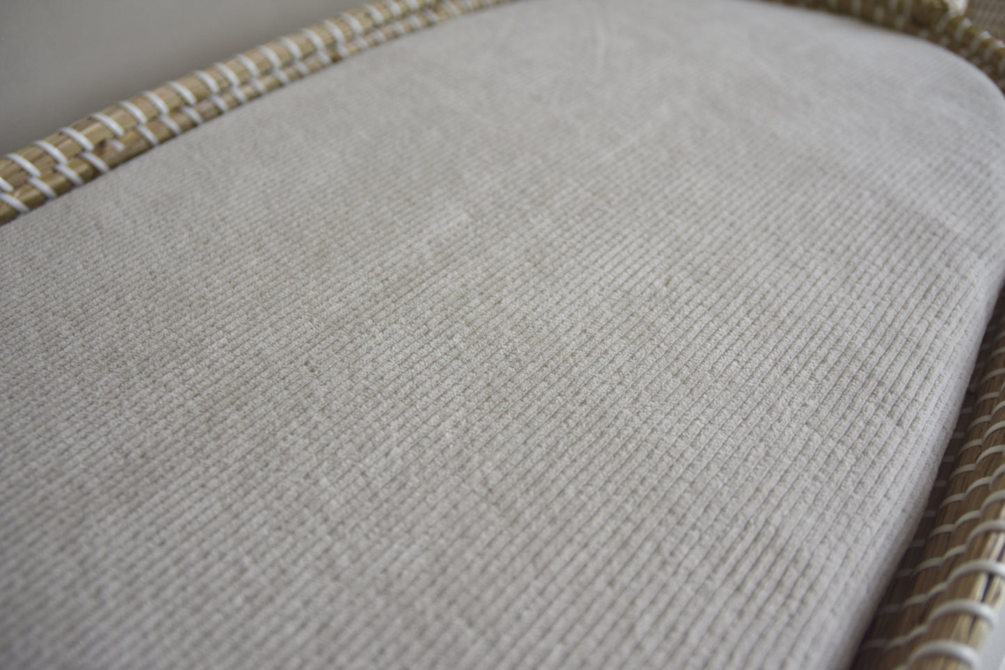 Matrashoes verschoonmand kwantum / mozesmandje "Smalle rib Sand"