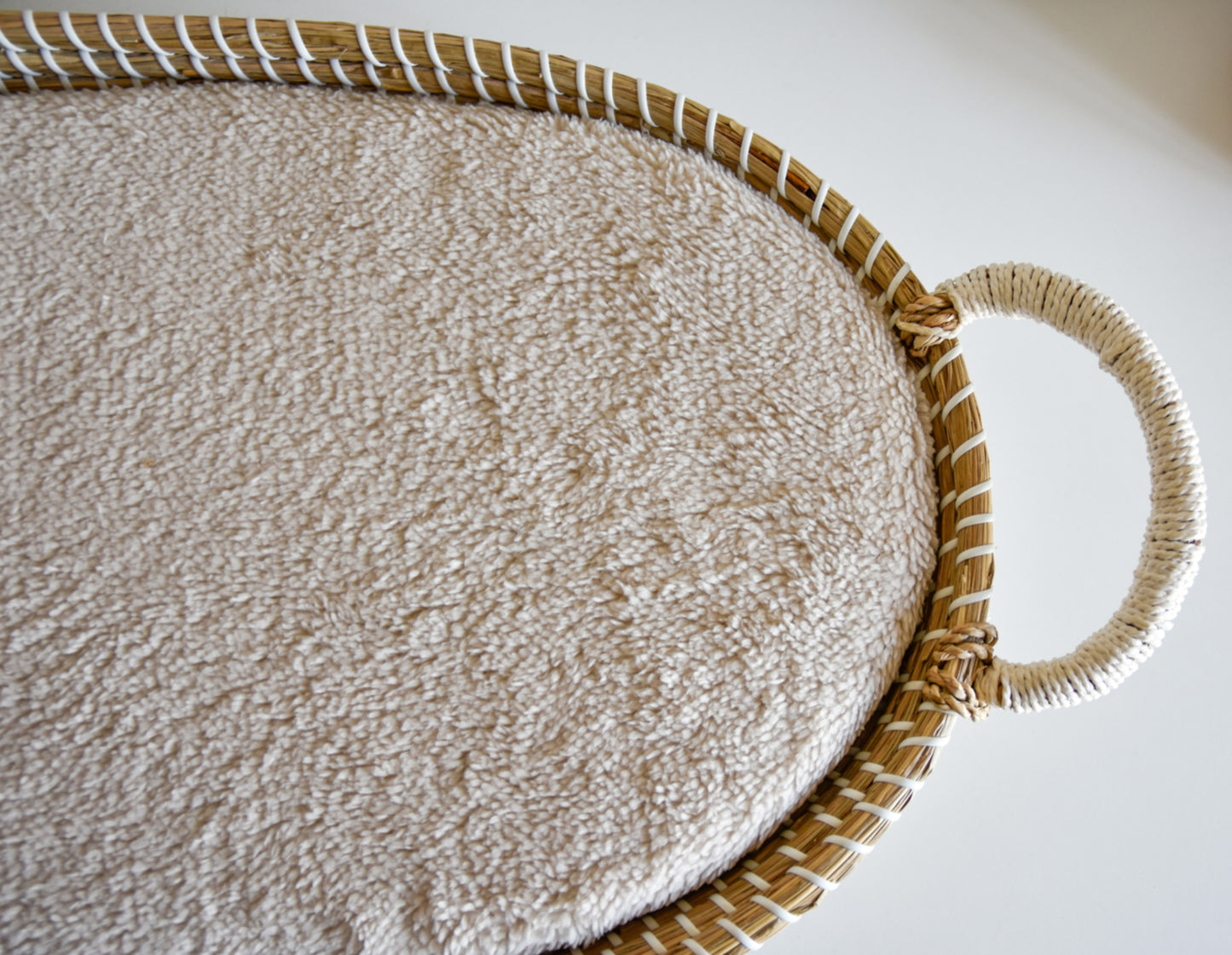 Matrashoes verschoonmand Kwantum / mozesmandje "Teddy beige"