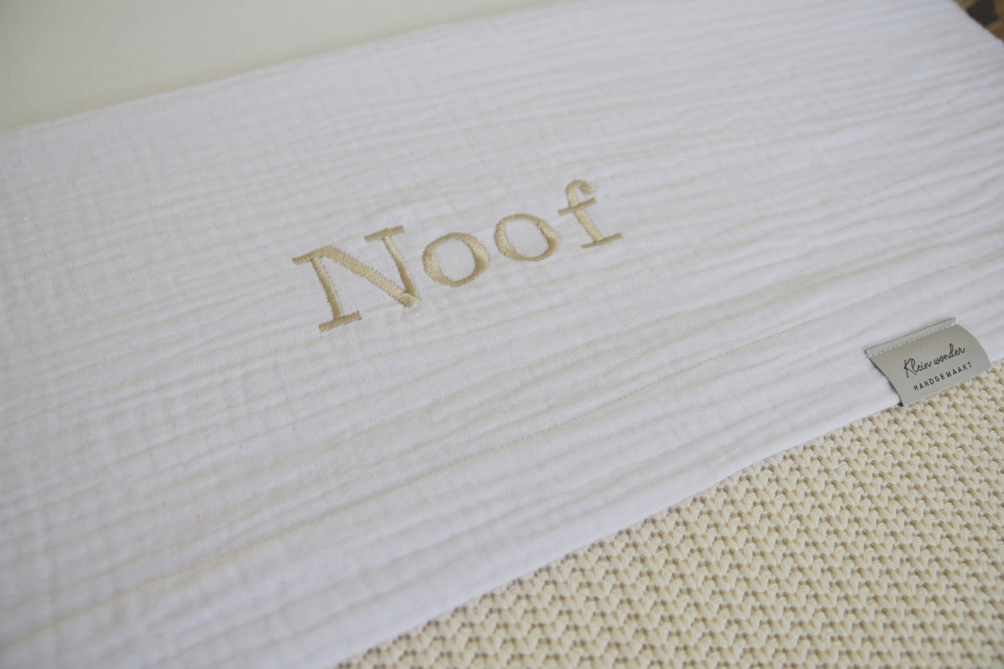 Gepersonaliseerd met naam: Hydrofiel doek