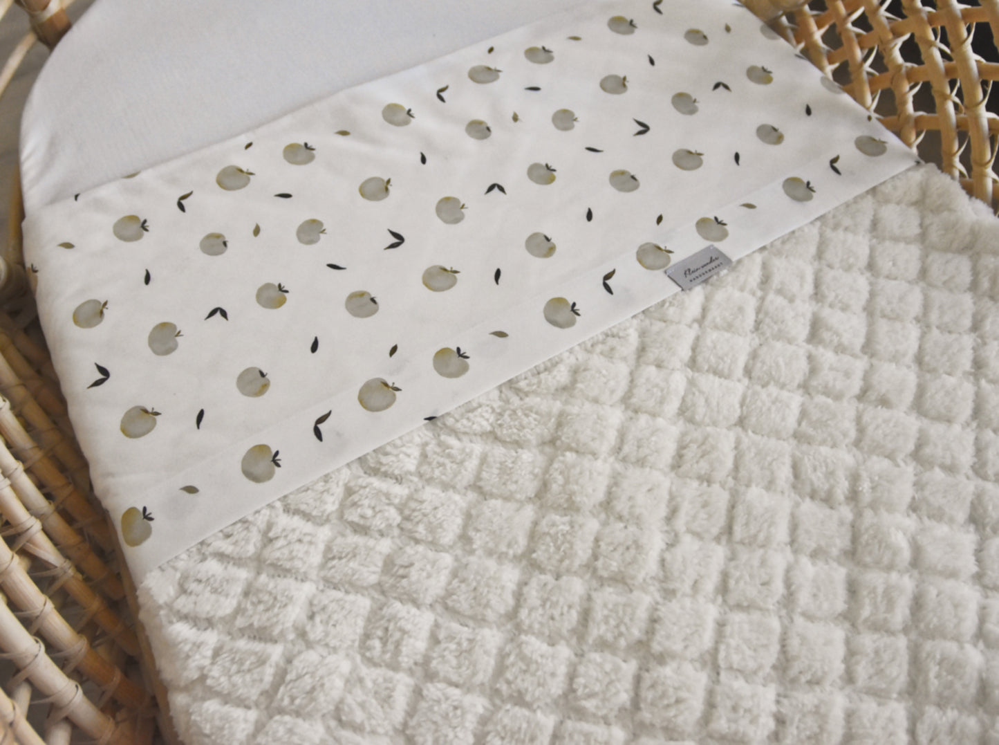 Laken Appeltjes "beige"