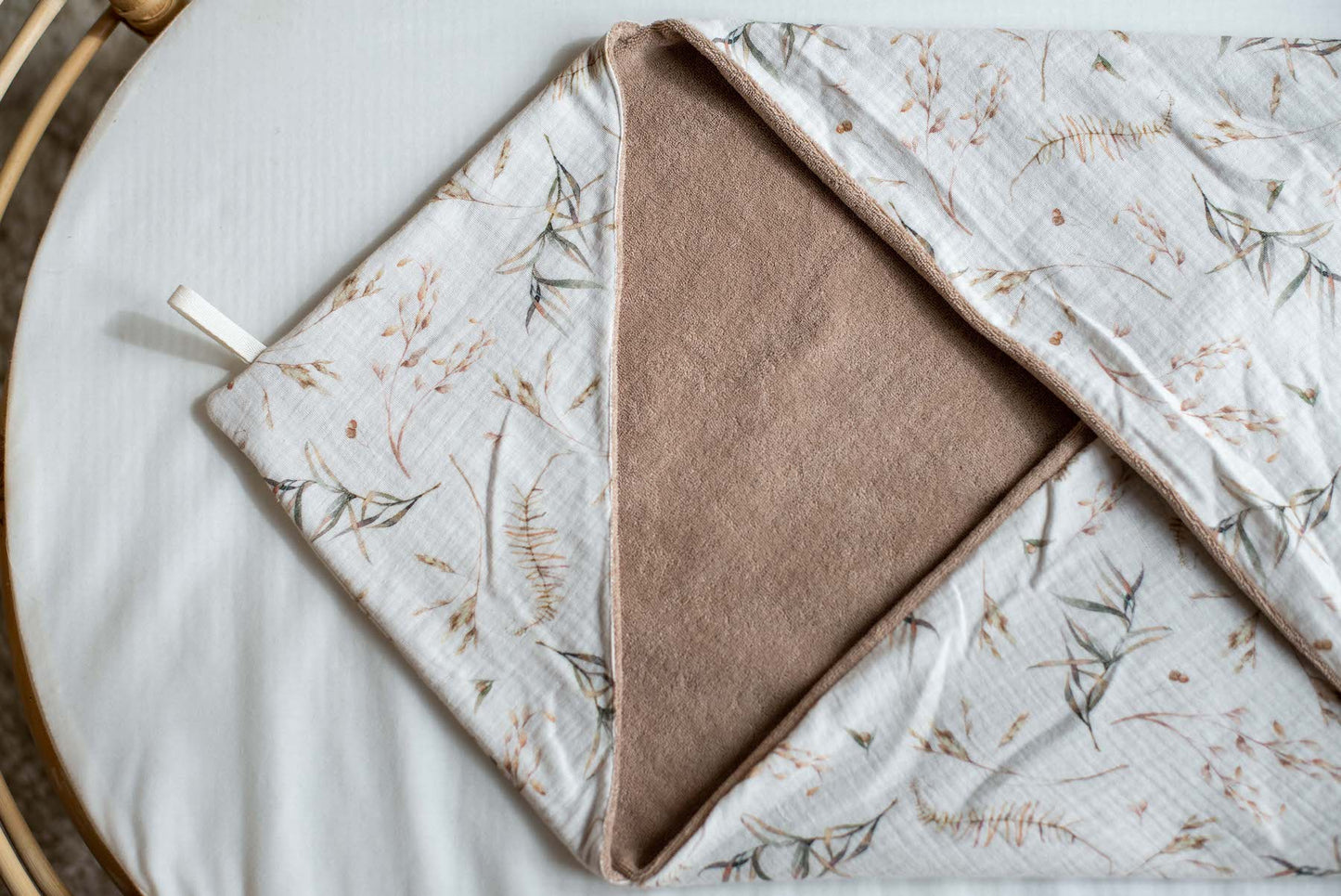 Badcape "Takjes Taupe"