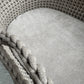 Matrashoes verschoonmand kwantum / mozesmandje "Smalle rib Sand"