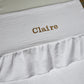 Gepersonaliseerd met naam: Hydrofiel doek met ruffles
