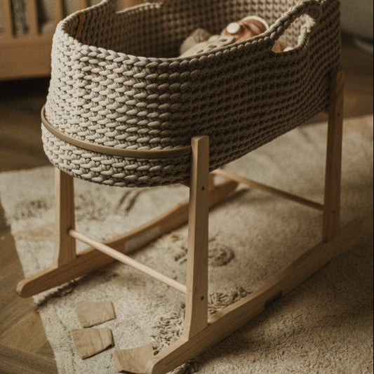 Mozesmandje Standaard | Houten Wiegstandaard [naturel]