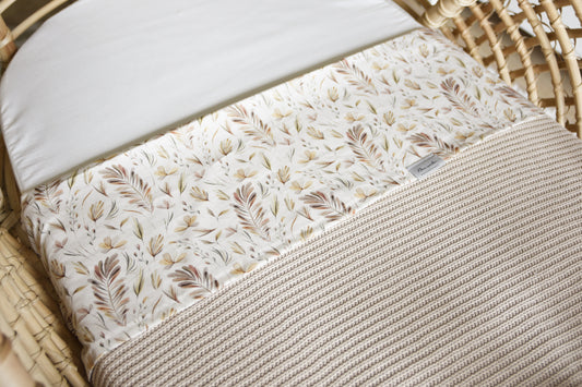 laken met bohemian print en aardetinten