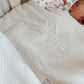 Laken gepersonaliseerd met naam “beige”