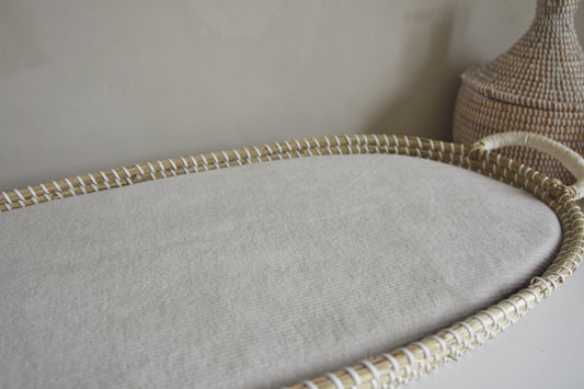 Matrashoes verschoonmand kwantum / mozesmandje "Smalle rib Sand"