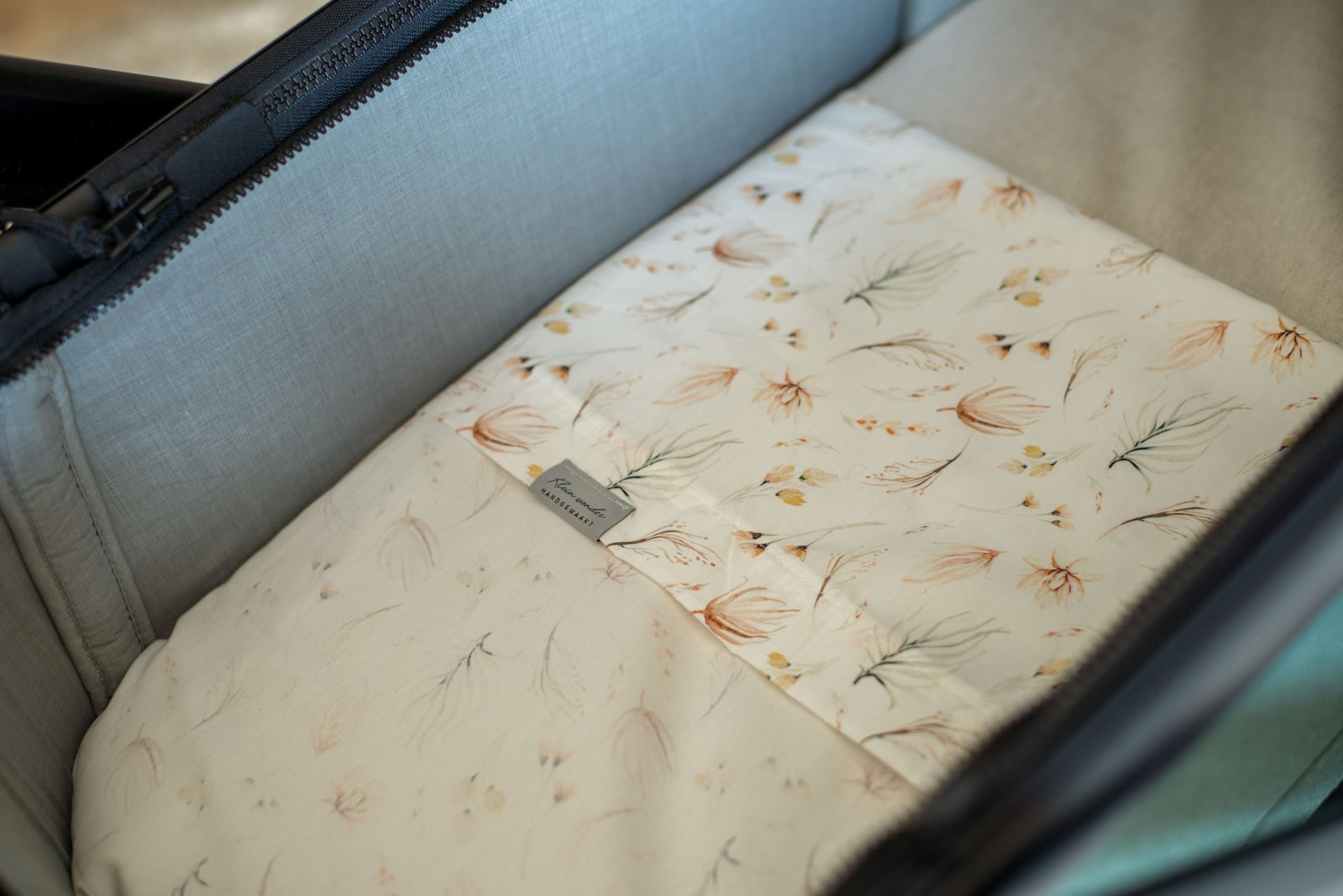 kinderwagen bloemenprint