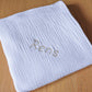 Hydrofiel doek 100x100cm met naam "wit"
