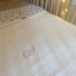 Hydrofiel doek 100x100cm met naam "wit"