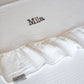 Gepersonaliseerd met naam: Hydrofiel doek met ruffles