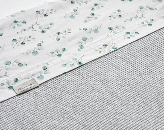 Deken Jacquard Katoen "Licht Grijs"