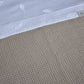 Laken Broderie " wit met blaadjes"