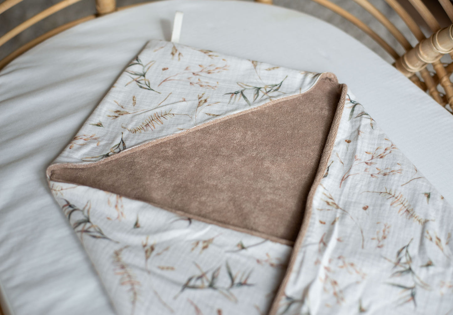 Badcape "Takjes Taupe"