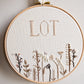 Geboorte borduurring met naam 20 of 25cm