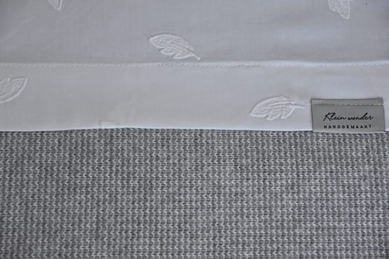 Deken Jacquard Katoen "Licht Grijs"