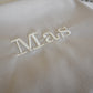 Laken gepersonaliseerd met naam “beige”