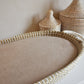 Matrashoes verschoonmand kwantum / mozesmandje "Donker beige fleece"