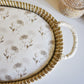 Matrashoes verschoonmand Kwantum / mozesmandje "Beige flowers"