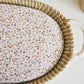 Matrashoes verschoonmand Kwantum / mozesmandje "Small flowers"
