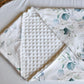 Wikkeldeken "Eucalyptus + Minky Fleece"